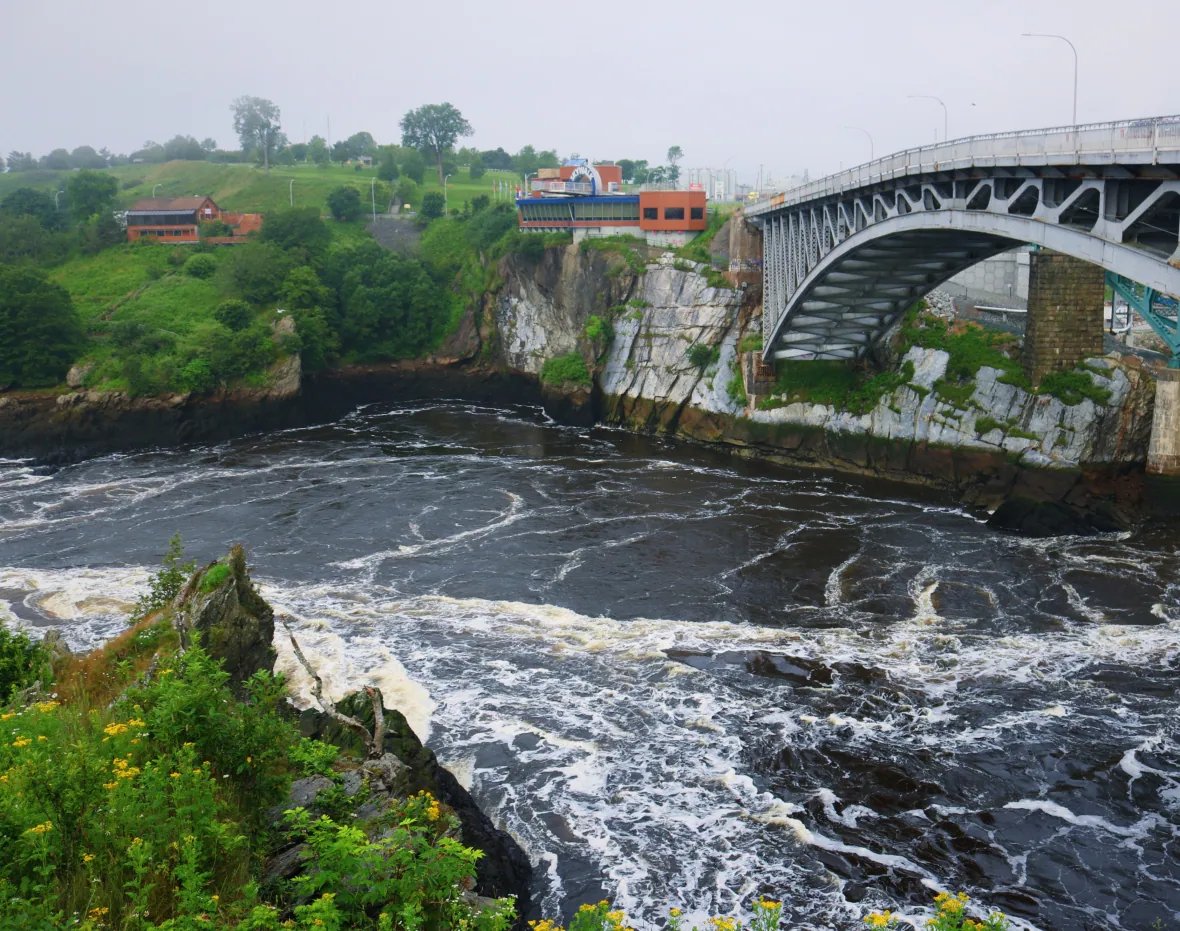 리버싱 폴스 브릿지 위 (Reversing Falls Bridge)